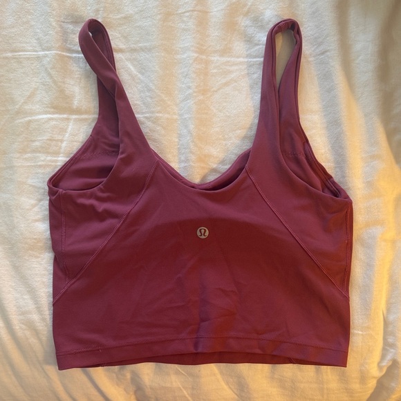 Lululemon Align Tank with built in bra in Washed Mauve Size 6 - Picture 2 of 3